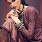 Pant Style Suit Pashmina Purple Digital Print Salwar Kameez