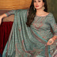 Salwar Suit Pashmina Blue Digital Print Salwar Kameez