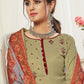 Trendy Suit Pashmina Green Embroidered Salwar Kameez