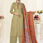 Trendy Suit Pashmina Green Embroidered Salwar Kameez