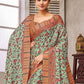 Classic Pashmina Green Digital Print Saree