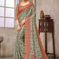 Classic Pashmina Green Digital Print Saree