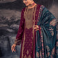 Palazzo Salwar Suit Pashmina Wine Jacquard Work Salwar Kameez