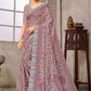 Contemporary Pashmina Lavender Digital Print Saree