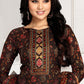 Palazzo Salwar Suit Pashmina Maroon Print Salwar Kameez