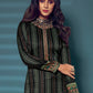 Palazzo Salwar Suit Pashmina Black Digital Print Salwar Kameez