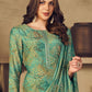 Punjabi Salwar Suit Muslin Green Embroidered Salwar Kameez