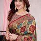 Classic Chiffon Red Patola Print Saree