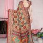 Classic Chiffon Red Patola Print Saree