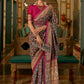 Classic Patola Silk Blue Weaving Saree