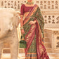Contemporary Patola Silk Green Maroon Weaving Saree