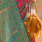 Traditional Saree Patola Silk Green Magenta Weaving Saree