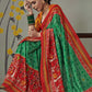 Contemporary Patola Silk Green Weaving Saree