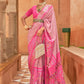 Designer Patola Silk Pink Weaving Saree