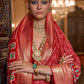 Trendy Saree Patola Silk Red Print Saree