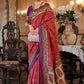 Classic Patola Silk Red Weaving Saree