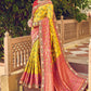 Trendy Saree Patola Silk Yellow Embroidered Saree