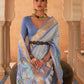 Classic Patola Silk Blue Weaving Saree