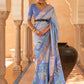 Classic Patola Silk Blue Weaving Saree