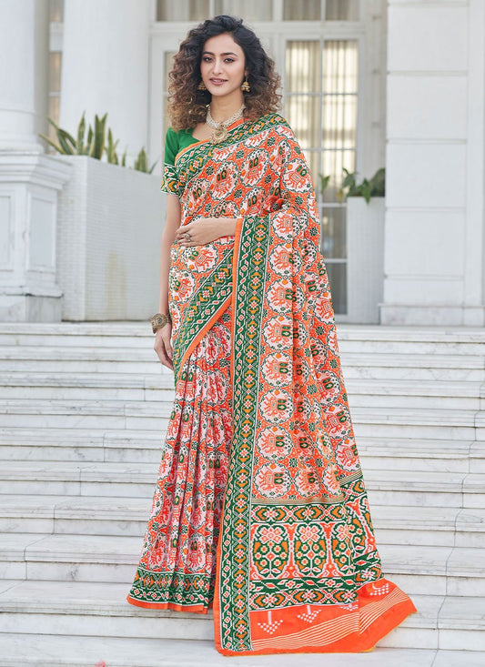 Classic Patola Silk Multi Colour Weaving Saree