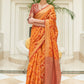 Trendy Saree Patola Silk Orange Weaving Saree