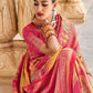 Classic Kanjivaram Silk Peach Weaving Saree