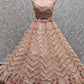 Lehenga Choli Net Peach Diamond Lehenga Choli