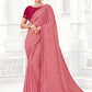 Trendy Saree Polyester Peach Digital Print Saree