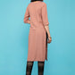 Casual Kurti Cotton Peach Print Kurtis
