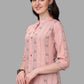 Casual Kurti Cotton Peach Weaving Kurtis