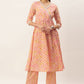 Casual Kurti Cotton Peach Print Kurtis