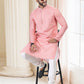 Kurta Pyjama Cotton Peach Fancy Work Mens