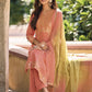 Pant Style Suit Silk Peach Digital Print Salwar Kameez