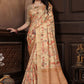 Trendy Saree Banarasi Silk Peach Digital Print Saree