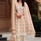 Salwar Suit Linen Peach Embroidered Salwar Kameez