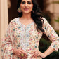 Salwar Suit Linen Peach Embroidered Salwar Kameez