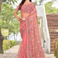 Contemporary Net Peach Embroidered Saree