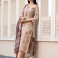 Salwar Suit Silk Peach Sequins Salwar Kameez