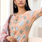 Salwar Suit Silk Peach Sequins Salwar Kameez