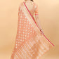 Trendy Saree Silk Peach Weaving Saree