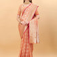 Trendy Saree Silk Peach Weaving Saree