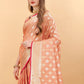 Trendy Saree Silk Peach Weaving Saree