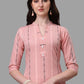 Salwar Suit Cotton Peach Weaving Salwar Kameez