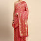 Classic Soft Cotton Peach Weaving Saree