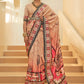 Classic Silk Peach Woven Saree