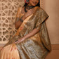 Classic Handloom Silk Peach Woven Saree