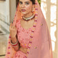 Lehenga Choli Art Silk Pink Rani Embroidered Lehenga Choli
