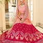 Lehenga Choli Art Silk Pink Rani Embroidered Lehenga Choli