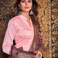 Salwar Suit Art Silk Pink Plain Salwar Kameez