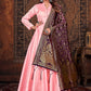 Salwar Suit Art Silk Pink Plain Salwar Kameez